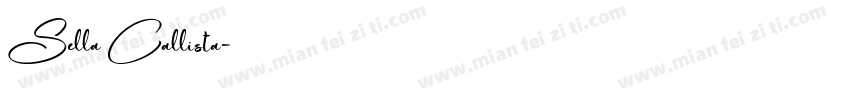Sella Callista字体转换